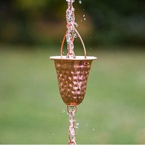 Marrgon Copper Hammered Rain Chain